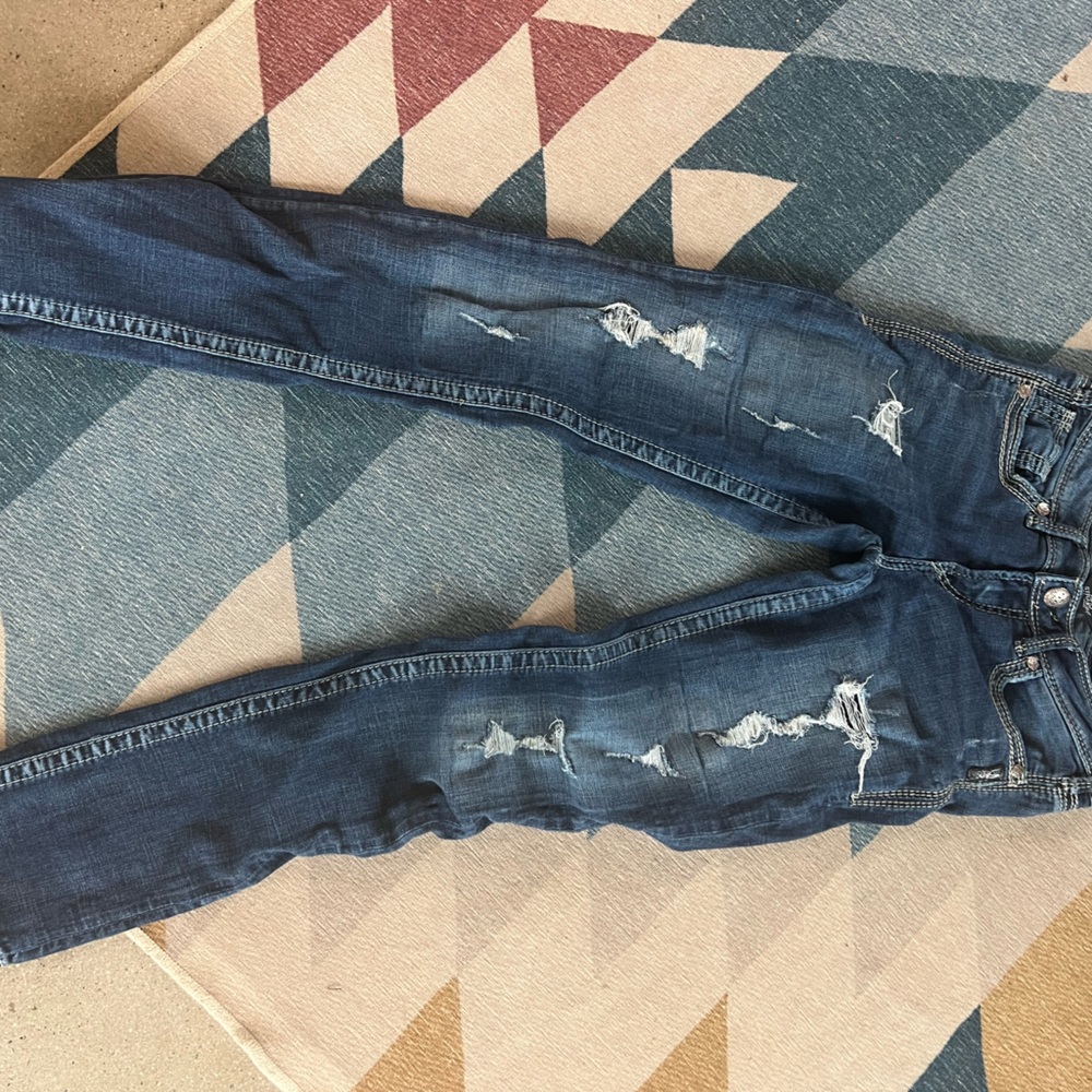 Silver Aiko Straight Jeans sz28x34